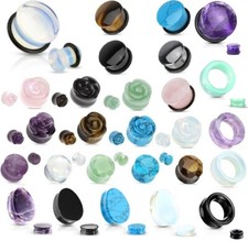 New stone ear plug single - stone,