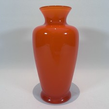 Vintage Orange Cased Glass