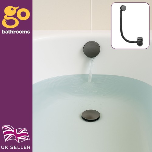 Gunmetal overflow bath filler - bath,