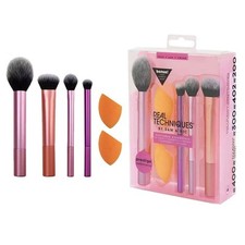 NEW Real Techniques Makeup Brushes Set Sponges Puff Blender Smooth Foundation UK