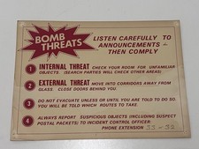 1960s Home Office Bomb Threats