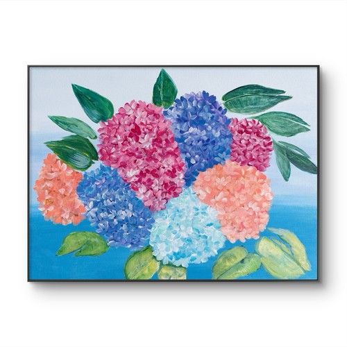 Original large hydrangeas art - large,
