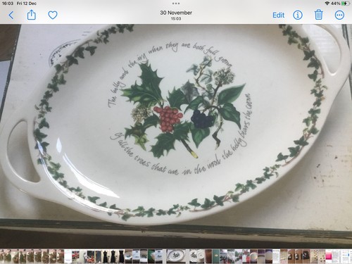 Portmerion christmas holly and - holly,