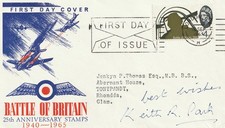 1965 RAF Battle of Britain FDC Hand Signed Keith Park Autographed Original