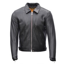 Mens Goldtop 1958 Leather Motorcycle Jacket - 1950s Rocker Jacket - CE Armoured