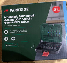 Parkside Impact Wrench Adaptor with Torsion Bits - 11 piece set