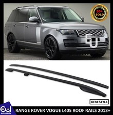 FOR RANGE ROVER VOGUE L405 ROOF RAILS RACK CROSS BARS BLACK OEM STYLE 2013-2021