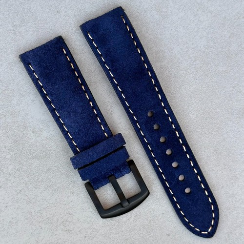Navy blue handmade padded - blue,
