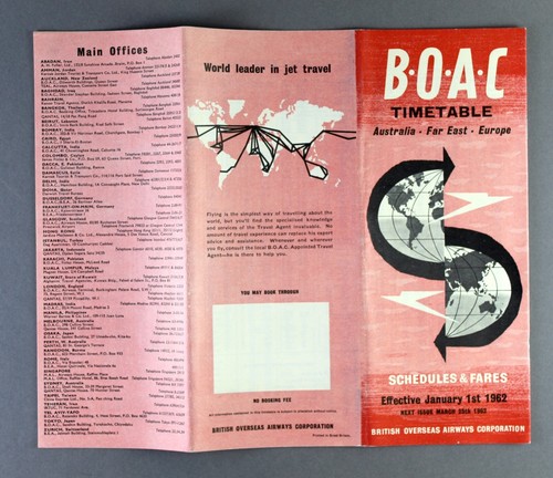 Boac airline timetable - airline,
