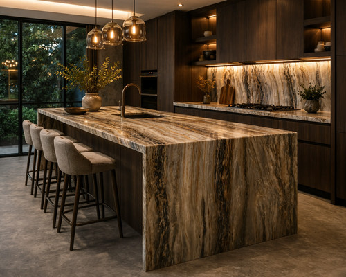 Black rainbow onyx countertop - onyx,