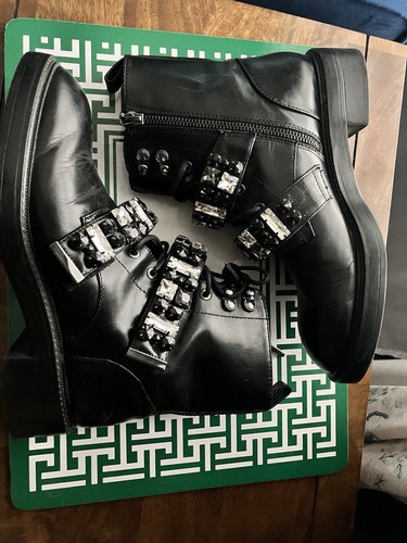 Zara real leather biker - leather, boots