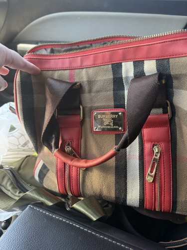 Burberry plaid satchel - plaid,