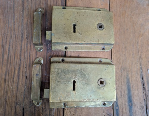Two reclaimed antique brass - two,