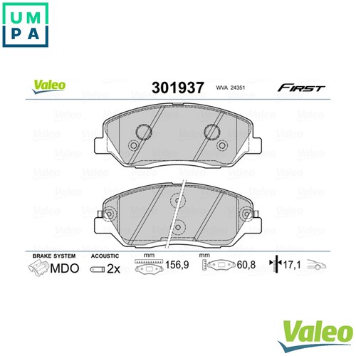 Brake pad set - pad, disc