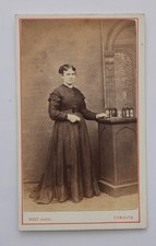 Cdv victorian lady holding - victorian,