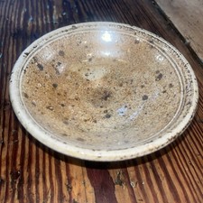 Nic Collins Powder Mills Pottery. Small Wood Fired Bowl with Foot. 13 x 5 cm