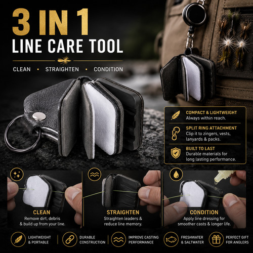 Fly fishing line care - line, tool