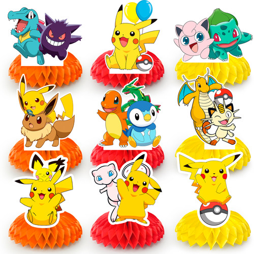 Pokemon honeycomb centerpieces - pokemon,