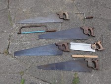 Vintage Hand Saws Steel Backed Hack Rip Spear & Jackson Warranted Superior  ~4