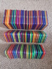 Magformers Magnetic Set - 25 Squares 46 Triangles Magnetic Building Blocks