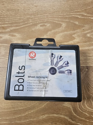Vauxhall locking wheel nut set - locking,