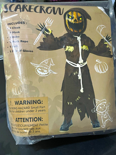 Child scarecrow halloween - scarecrow,