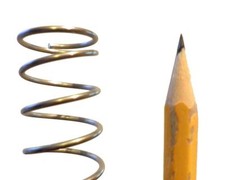 UK 21.6mm OD (21mm) Stainless/Carbon compression spring up to 1m long Next day