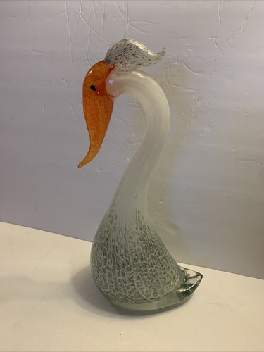 Vintage murano style swan - murano, bird