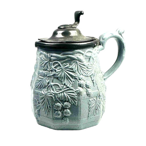 Arts crafts pitcher pewter lid - pewter,
