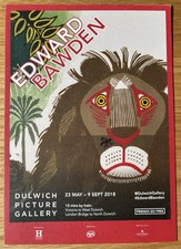 EDWARD BAWDEN EXHIBITION Leaflet  2018 Dulwich Picture Gallery GREAT BARDFIELD
