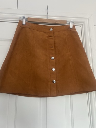 Ladies faux suede - faux, skirt