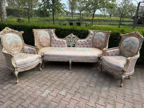 Sofa set french - louis, 1940