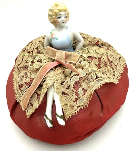 Antique half doll - half, porcelain