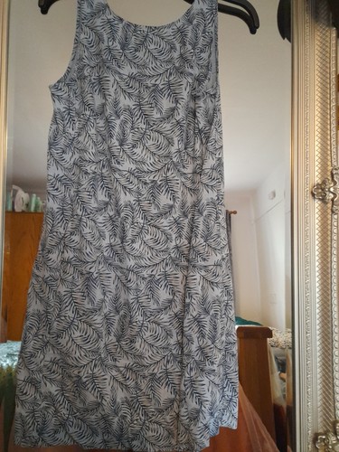 Linen dress with pockets - dress,