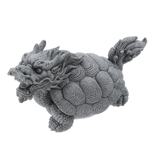 Handpainted stone dragon - handpainted,