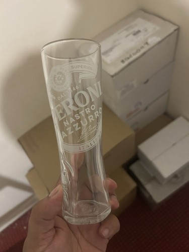 Peroni half pint glass - pint,