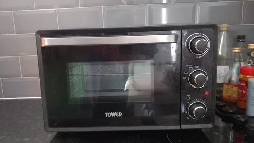 Tower table oven black - oven,