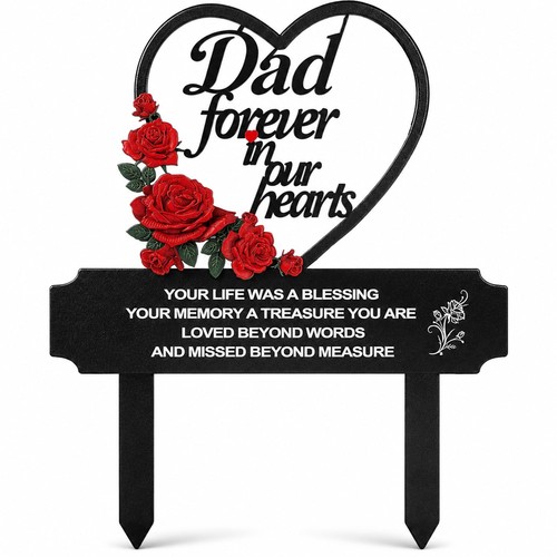 Grave ornaments metal dad - grave,