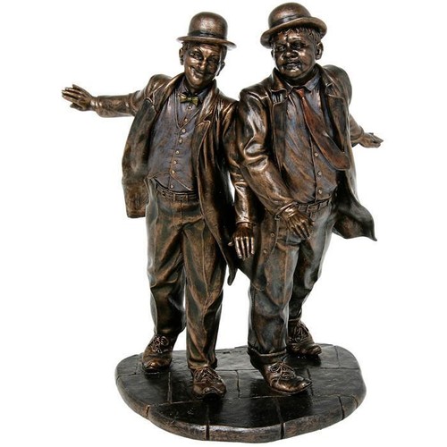 Bronze laurel hardy statue - laurel,