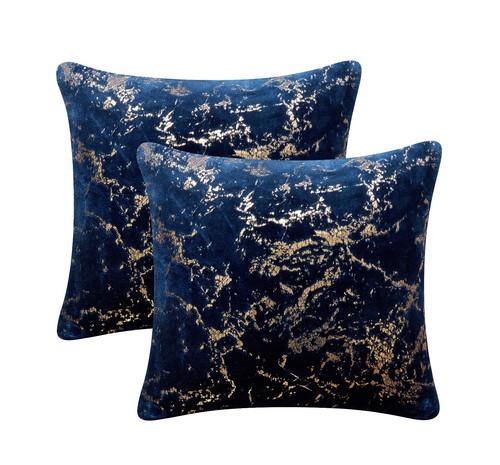 Marble gold foil velvet - gold,