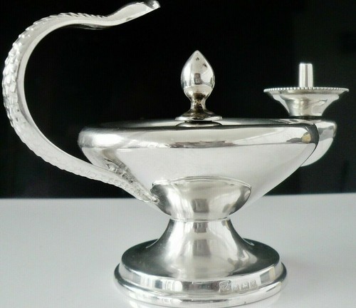 Sterling silver aladdins - silver, lamp