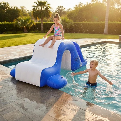 Inflatable slide swimming - slide,