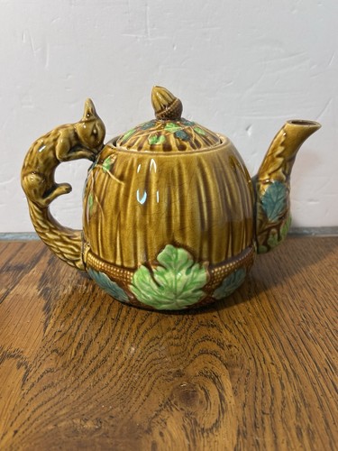 Vtg japanese majolica acorn - vtg,