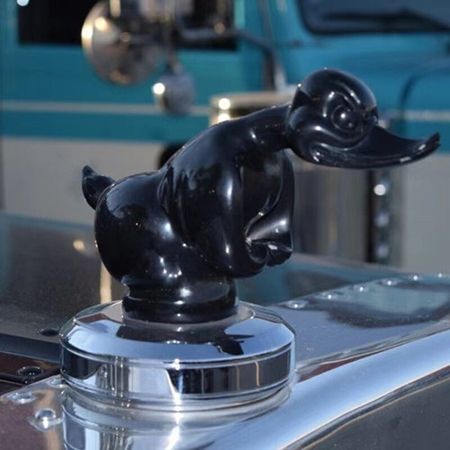Angry duck car hood ornament - angry,