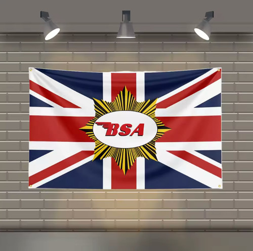 Bsa motorcycle banner flag - bsa, banner/flag