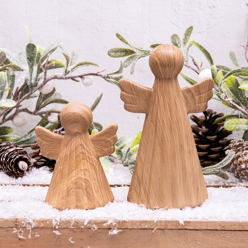 Porcelain angels ribbed - x,