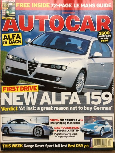 Autocar magazine 14 june - -,