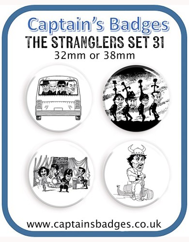 Set stranglers badges - 4,