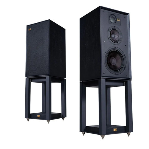 Black oak speaker stands for - oak,