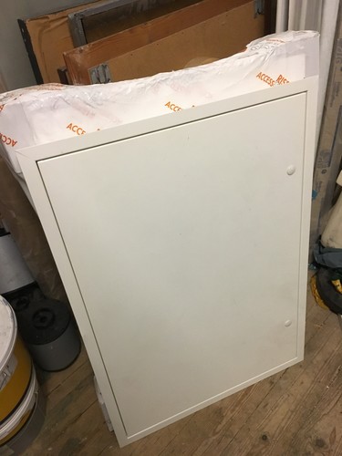 Large white metal - access, panel